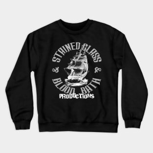 Stained Glass and Blood Bath logo inverted Crewneck Sweatshirt